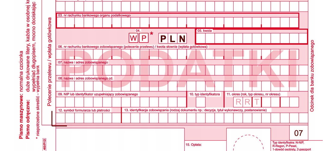Przejście na ryczałt przez wpis w tytule przelewu – co mówi orzecznictwo?